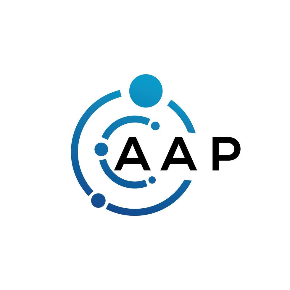 aap brev logotyp design på svart bakgrund. aap kreativa initialer brev logotyp koncept. aap brev design. vektor