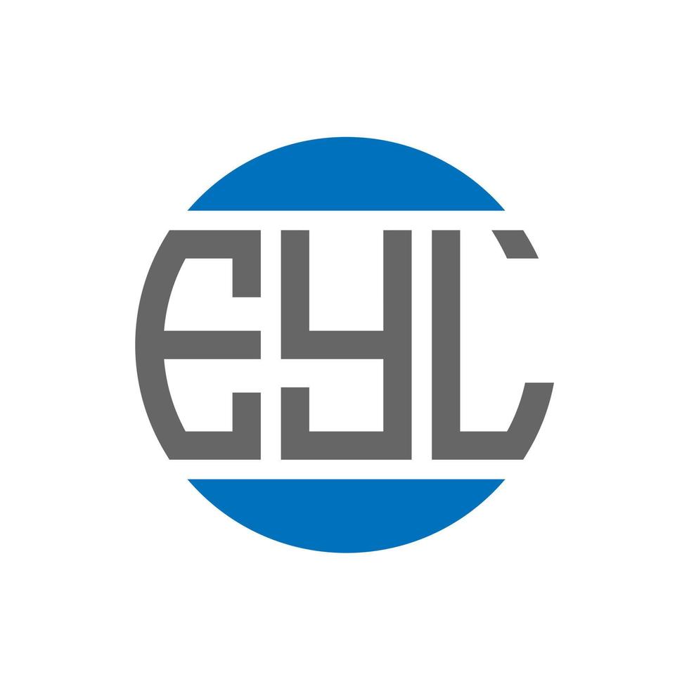 eyl brev logotyp design på vit bakgrund. eyl kreativ initialer cirkel logotyp begrepp. eyl brev design. vektor