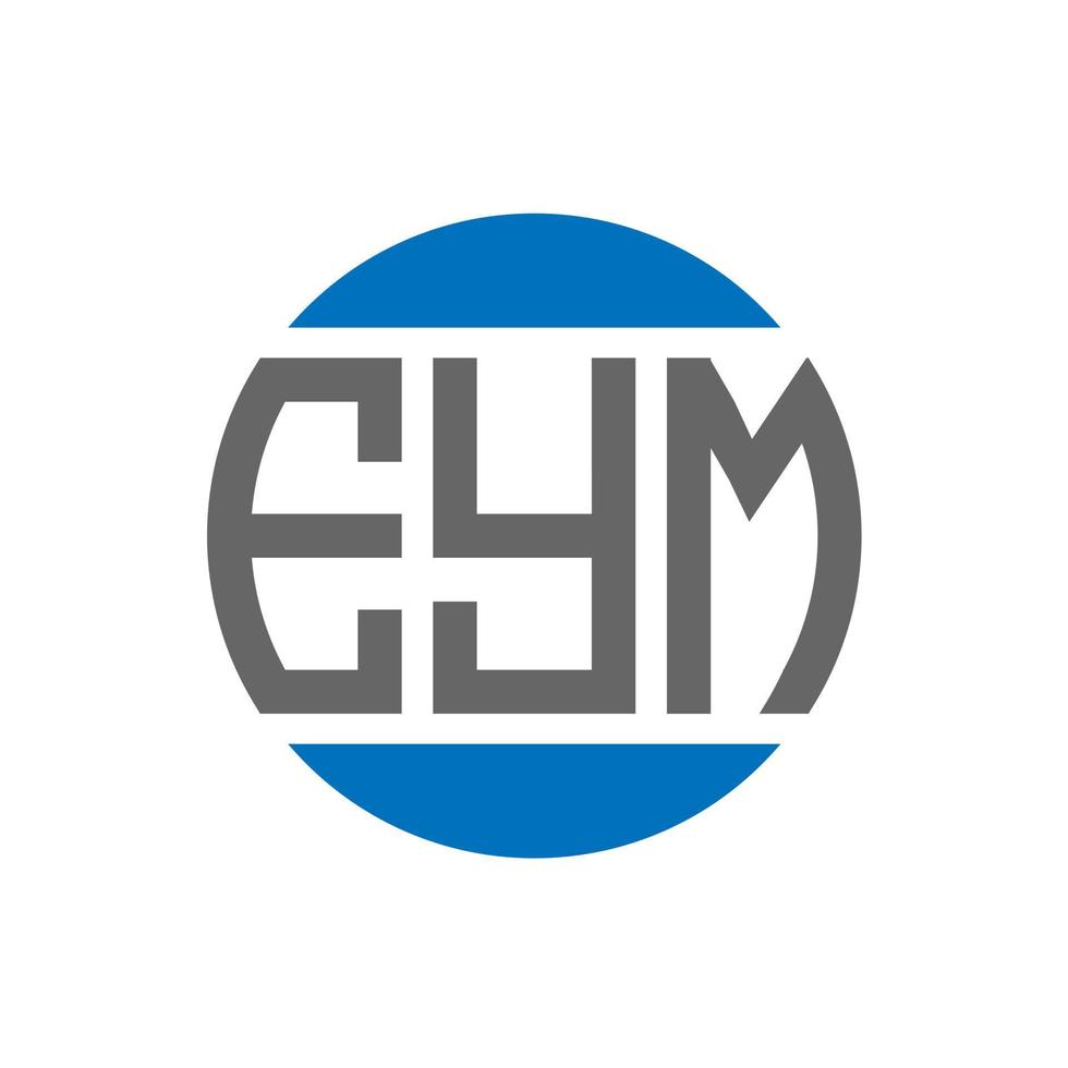 eym brev logotyp design på vit bakgrund. eym kreativ initialer cirkel logotyp begrepp. eym brev design. vektor