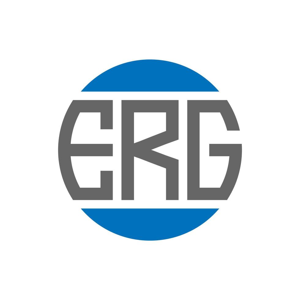 erg brev logotyp design på vit bakgrund. erg kreativ initialer cirkel logotyp begrepp. erg brev design. vektor