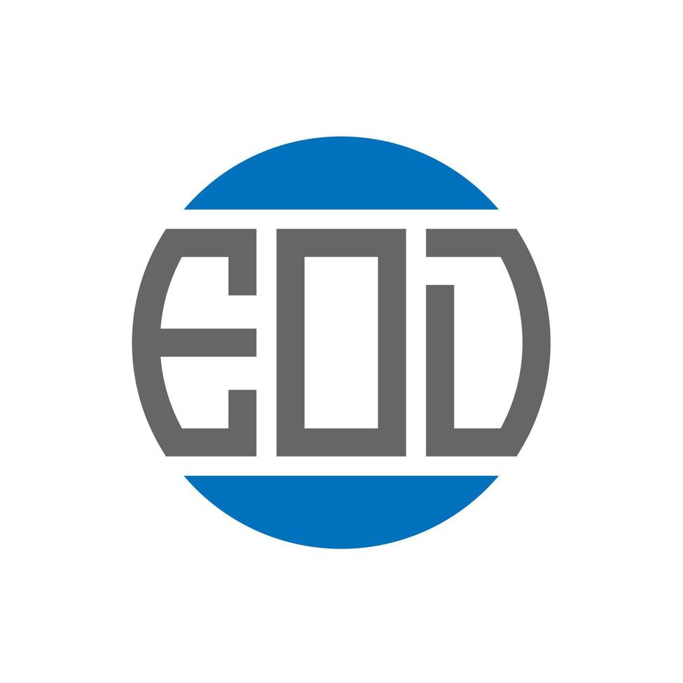 eod brev logotyp design på vit bakgrund. eod kreativ initialer cirkel logotyp begrepp. eod brev design. vektor