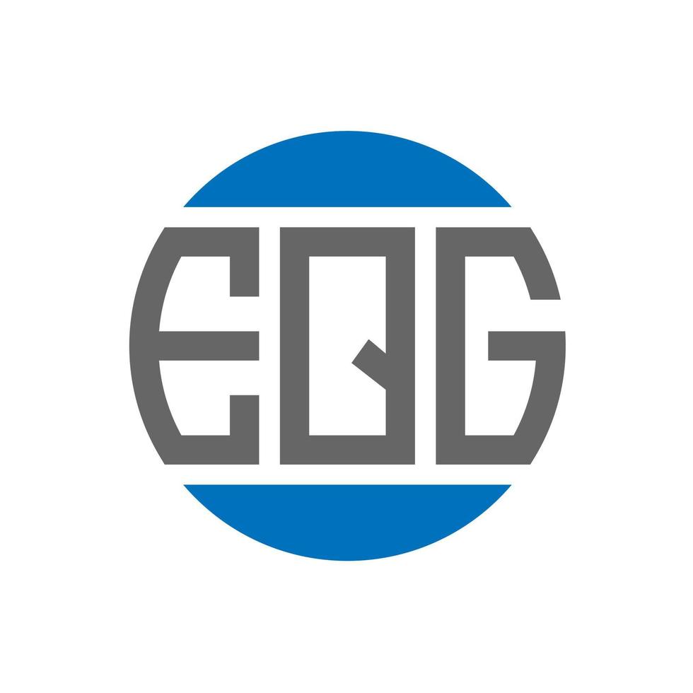 eqg brev logotyp design på vit bakgrund. eqg kreativ initialer cirkel logotyp begrepp. eqg brev design. vektor