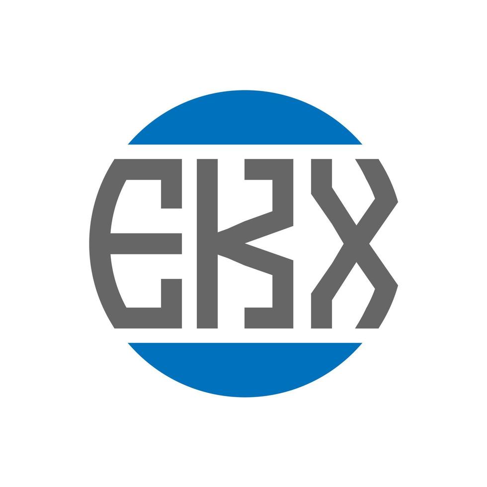 ekx brev logotyp design på vit bakgrund. ekx kreativ initialer cirkel logotyp begrepp. ekx brev design. vektor