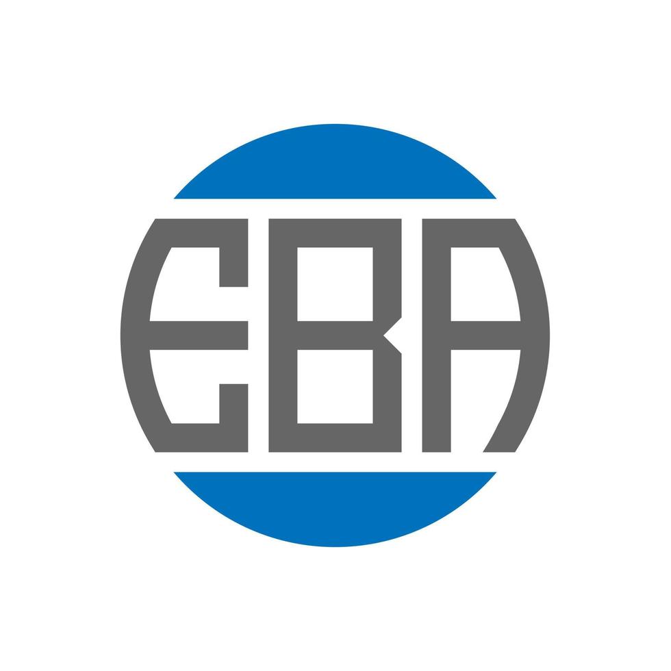 eba brev logotyp design på vit bakgrund. eba kreativ initialer cirkel logotyp begrepp. eba brev design. vektor