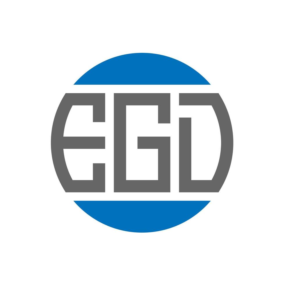 EG-Brief-Logo-Design auf weißem Hintergrund. egd kreative Initialen Kreis Logo-Konzept. eg Briefdesign. vektor