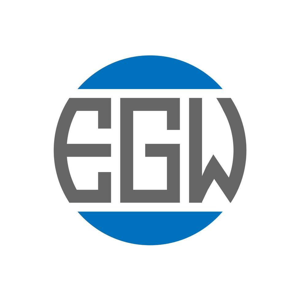 egw-Buchstaben-Logo-Design auf weißem Hintergrund. egw kreative initialen kreis logokonzept. egw Briefgestaltung. vektor