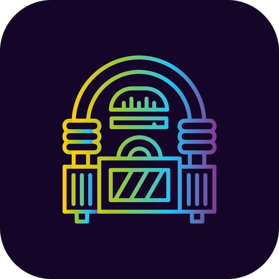 Jukebox kreatives Icon-Design vektor