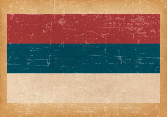 Grunge Flagge der Republika Srpska vektor