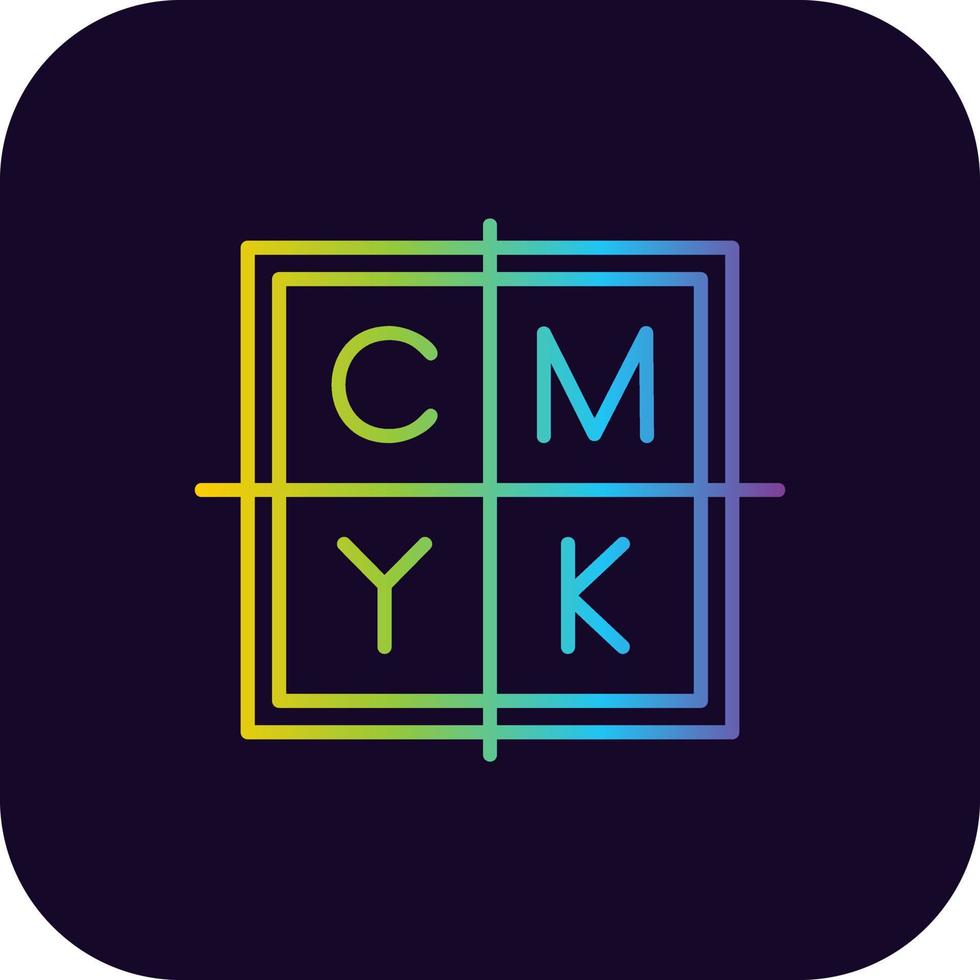 kreatives CMYK-Icon-Design vektor