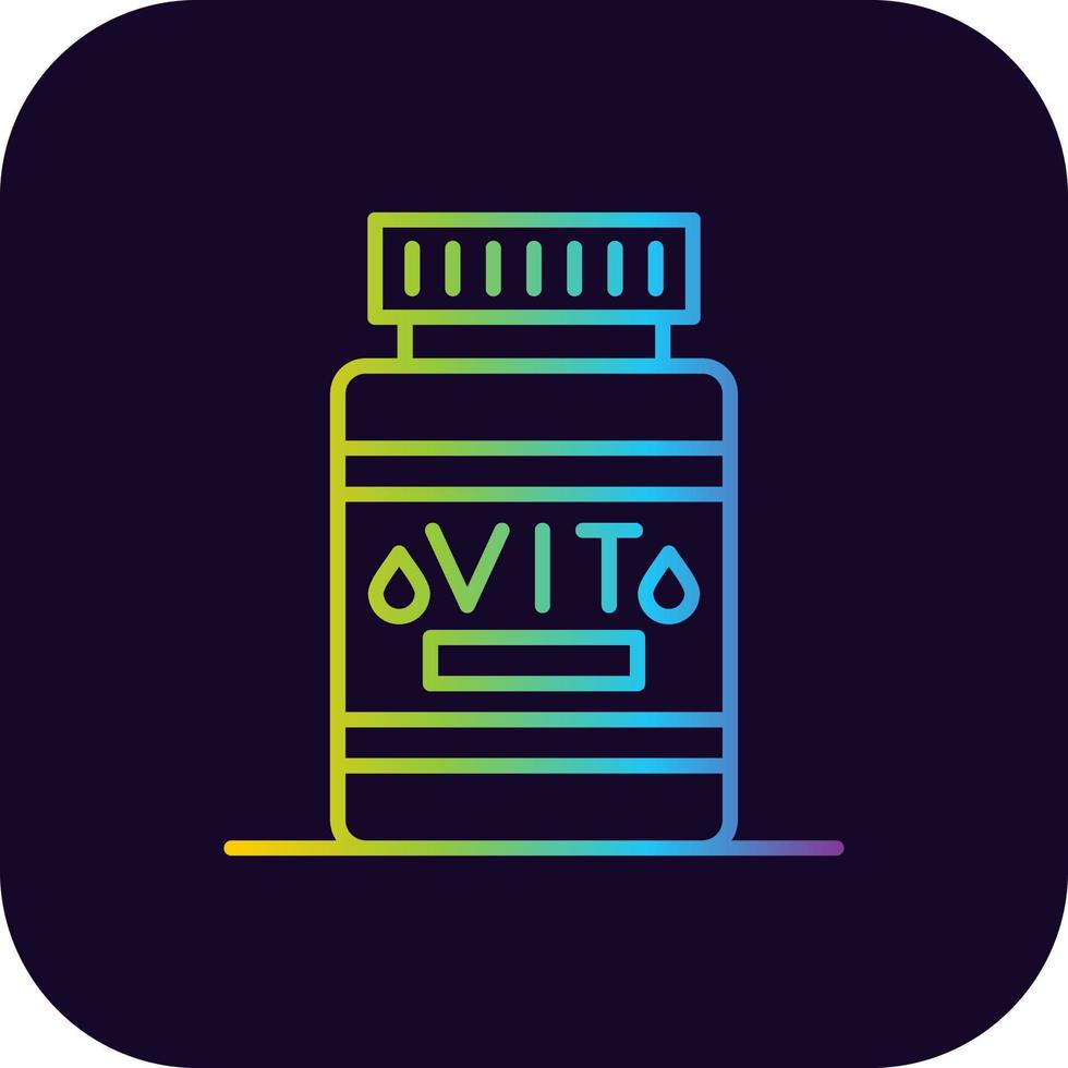 Vitamin kreatives Icon-Design vektor