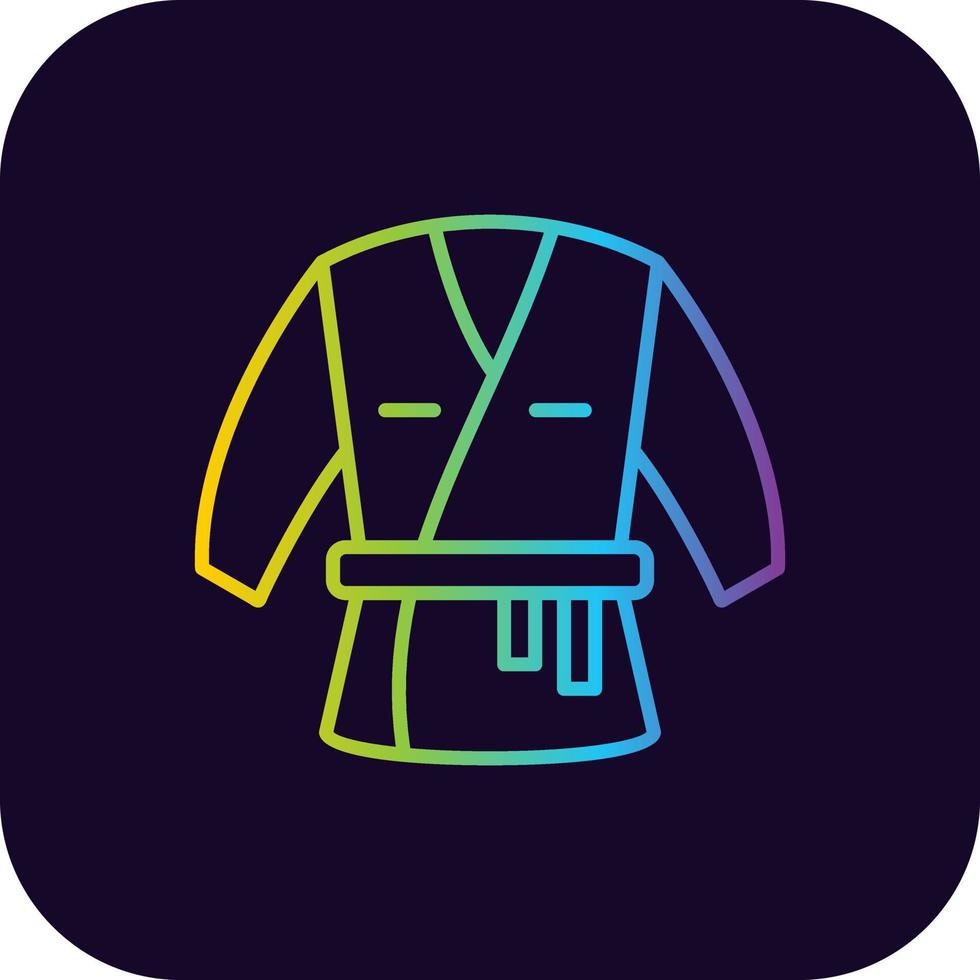 Kimono kreatives Icon-Design vektor