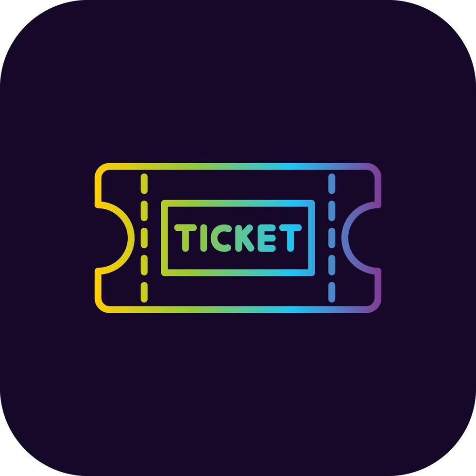 Tickets kreatives Icon-Design vektor