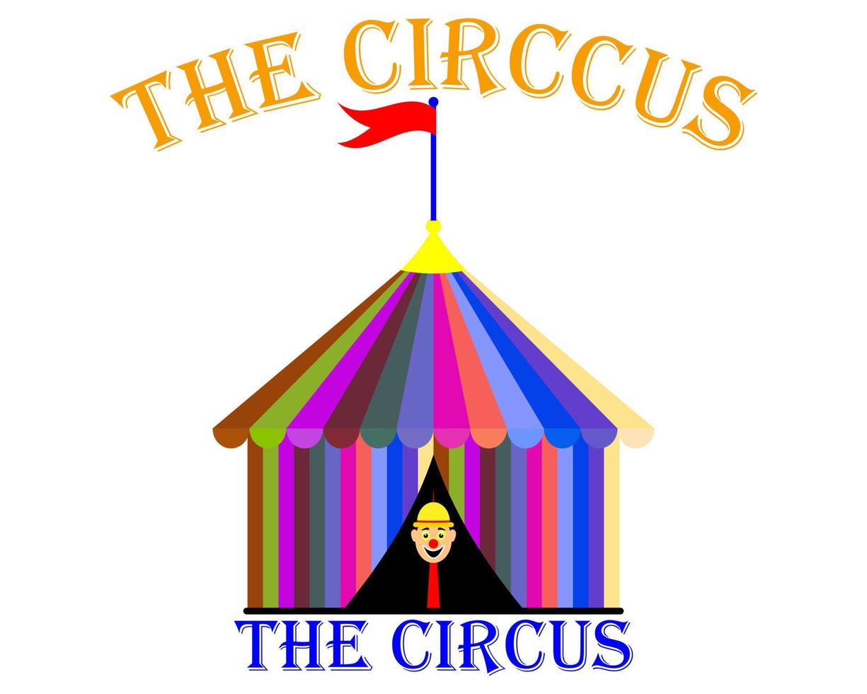 cirkus stor topp tält vektor