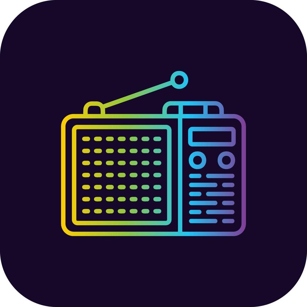 Radio kreatives Icon-Design vektor