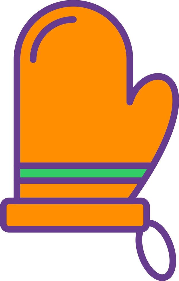 Küchenhandschuh kreatives Icon-Design vektor