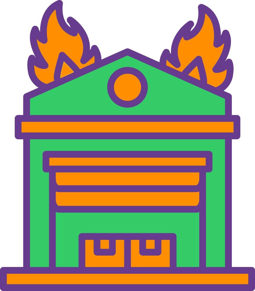 Feuer kreatives Icon-Design vektor