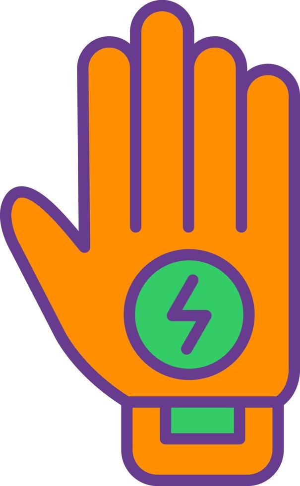 Handschuh kreatives Icon-Design vektor