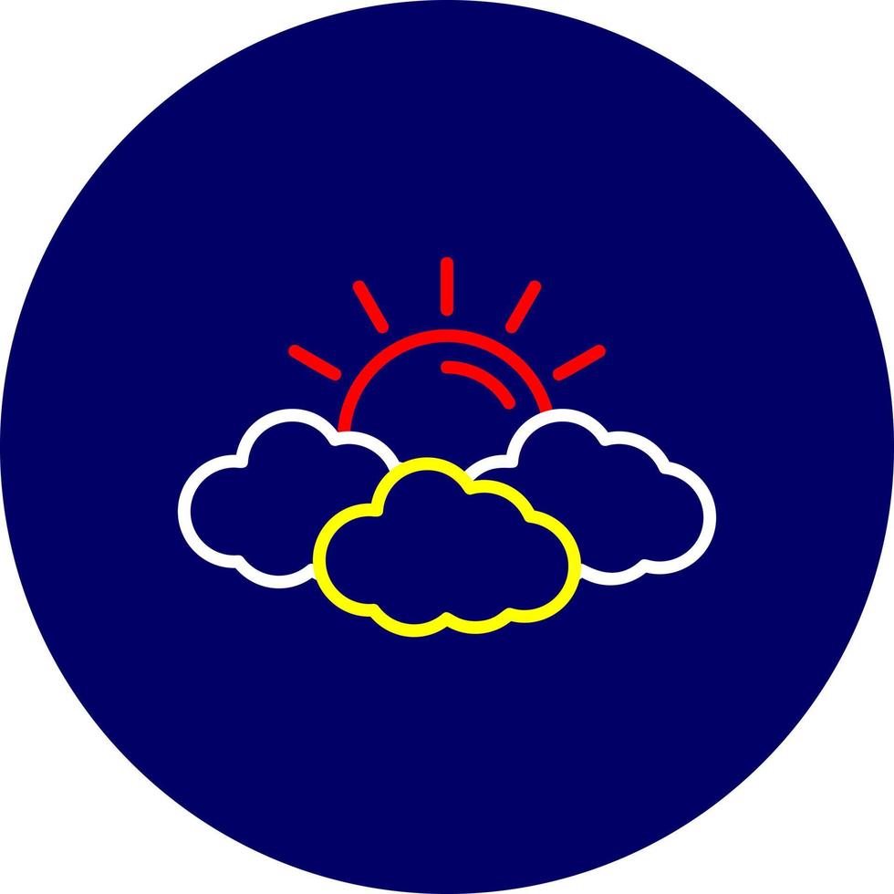 Wolken kreatives Icon-Design vektor