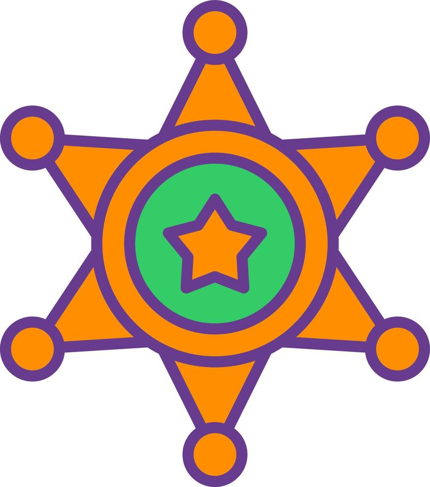 Sheriff kreatives Icon-Design vektor