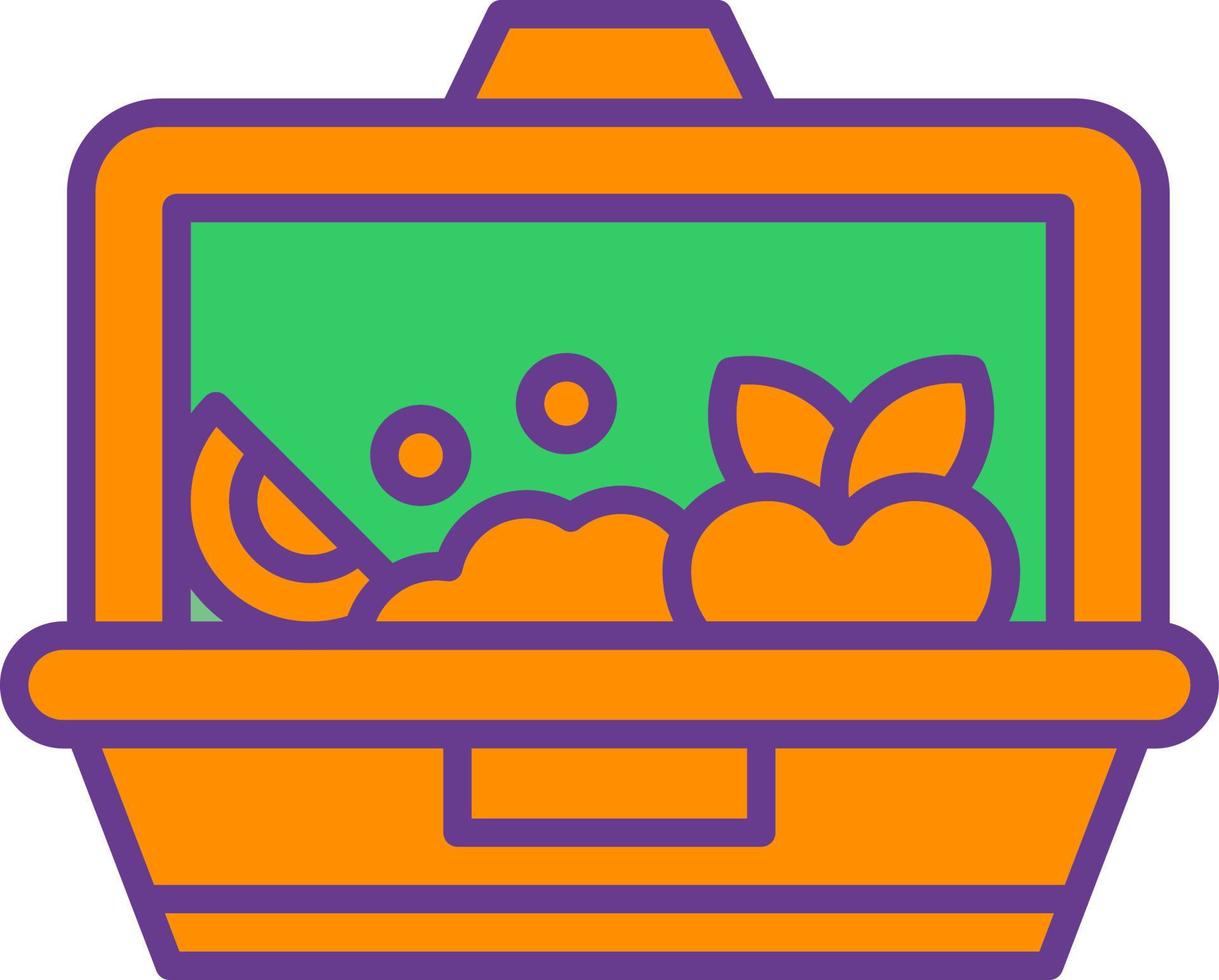Lunchbox kreatives Icon-Design vektor
