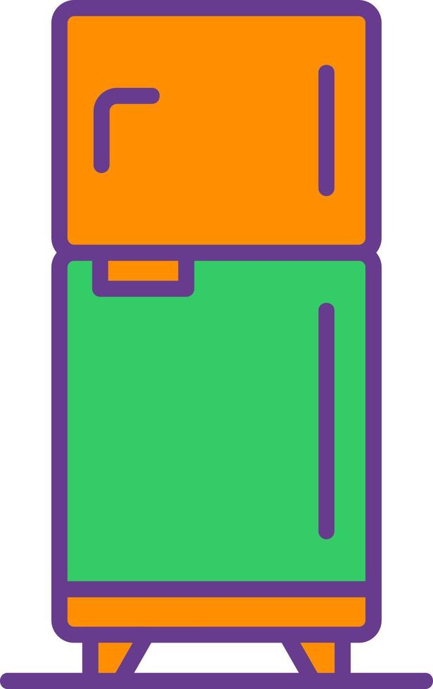 Kühlschrank kreatives Icon-Design vektor
