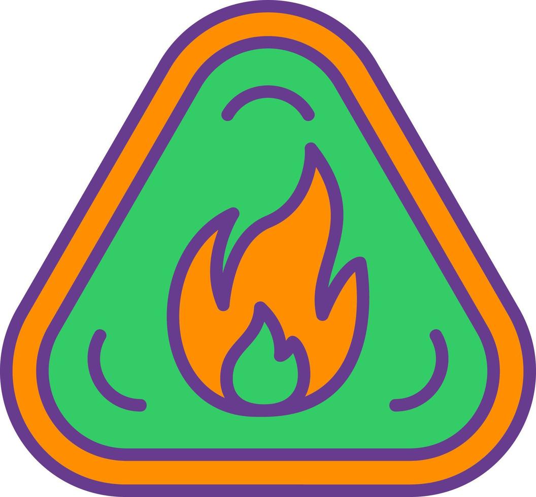 Flamme kreatives Icon-Design vektor