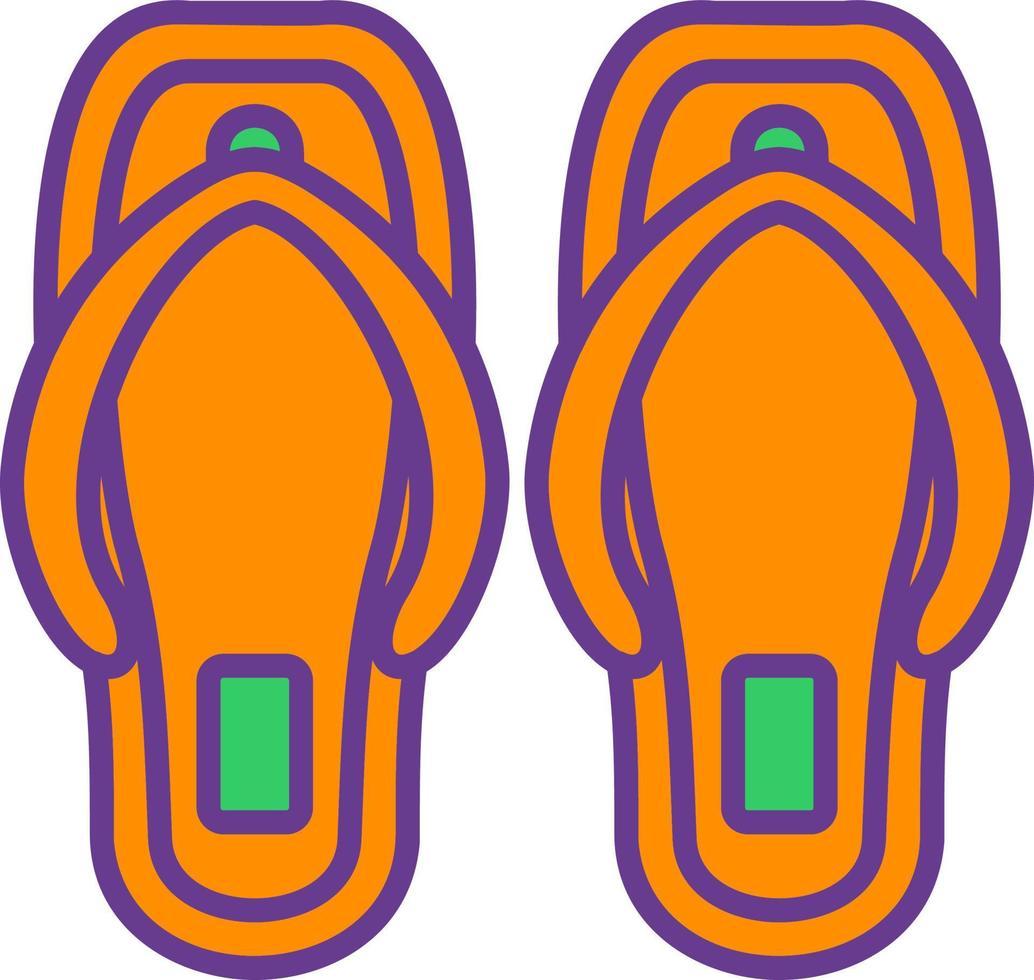 flip flops kreativ ikon design vektor