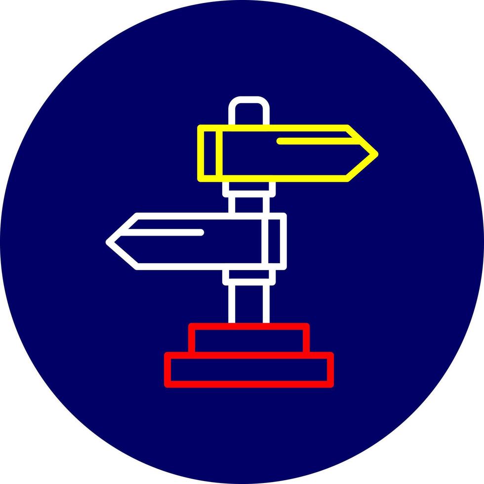 Straßenschild kreatives Icon-Design vektor