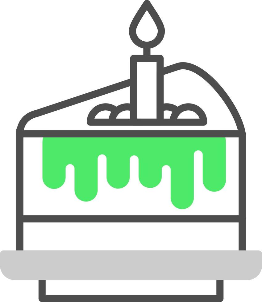 Kuchen kreatives Icon-Design vektor