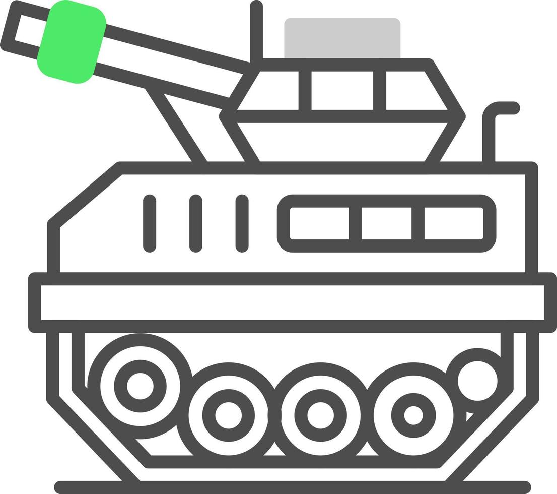 Tank kreatives Icon-Design vektor