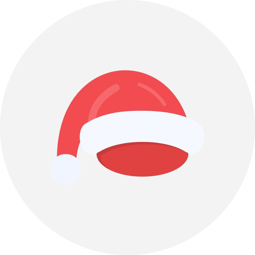 Weihnachtsmütze kreatives Icon-Design vektor