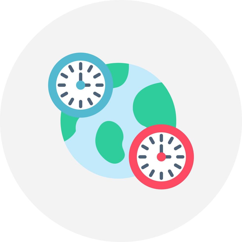 Jetlag kreatives Icon-Design vektor