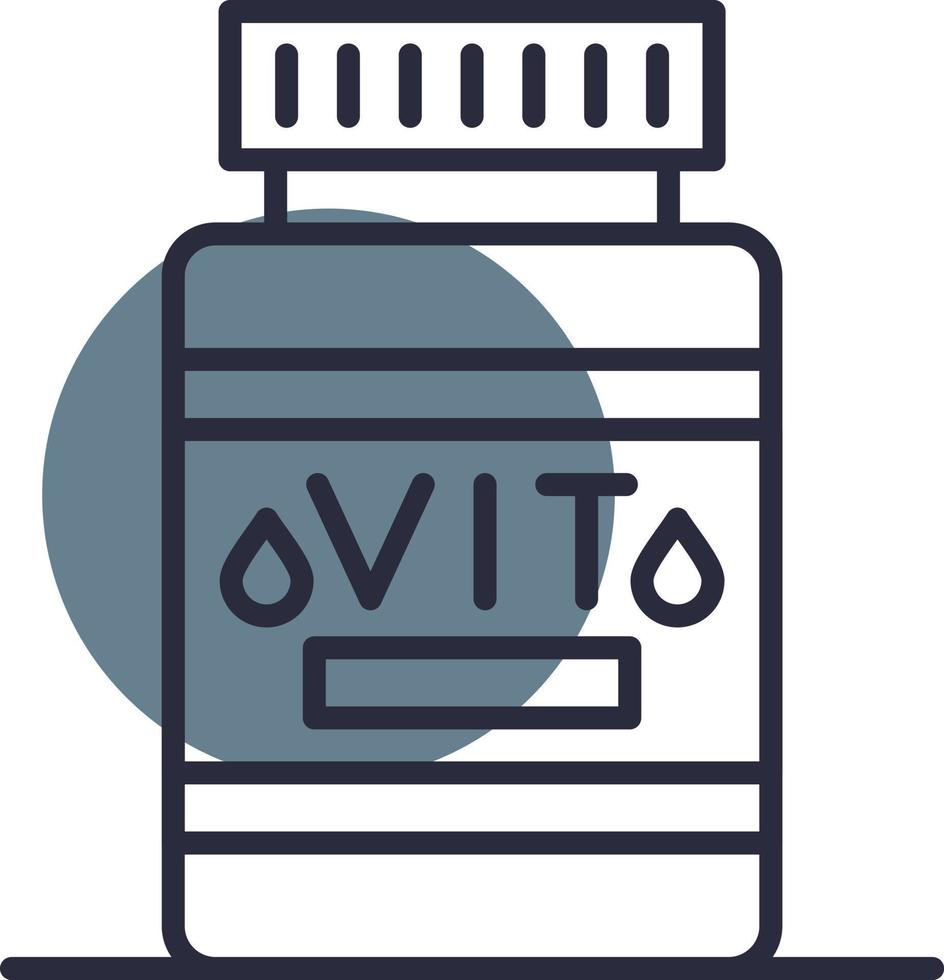 Vitamin kreatives Icon-Design vektor