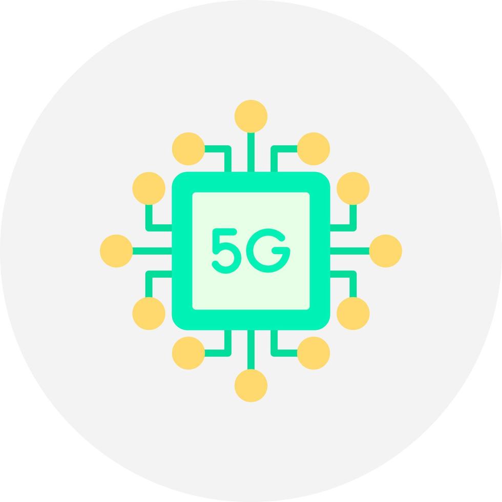 5g kreatives Icon-Design vektor