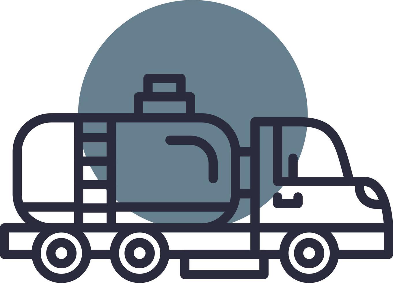 Tankwagen kreatives Icon-Design vektor