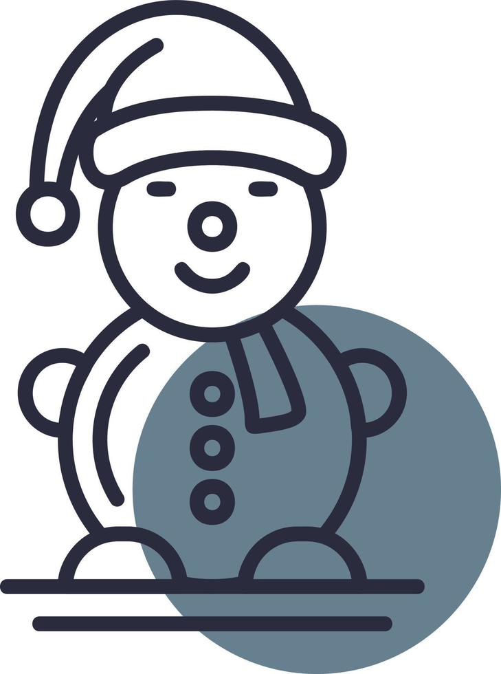 Schneemann kreatives Icon-Design vektor