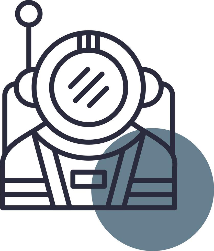 kreatives Icon-Design des Astronauten vektor