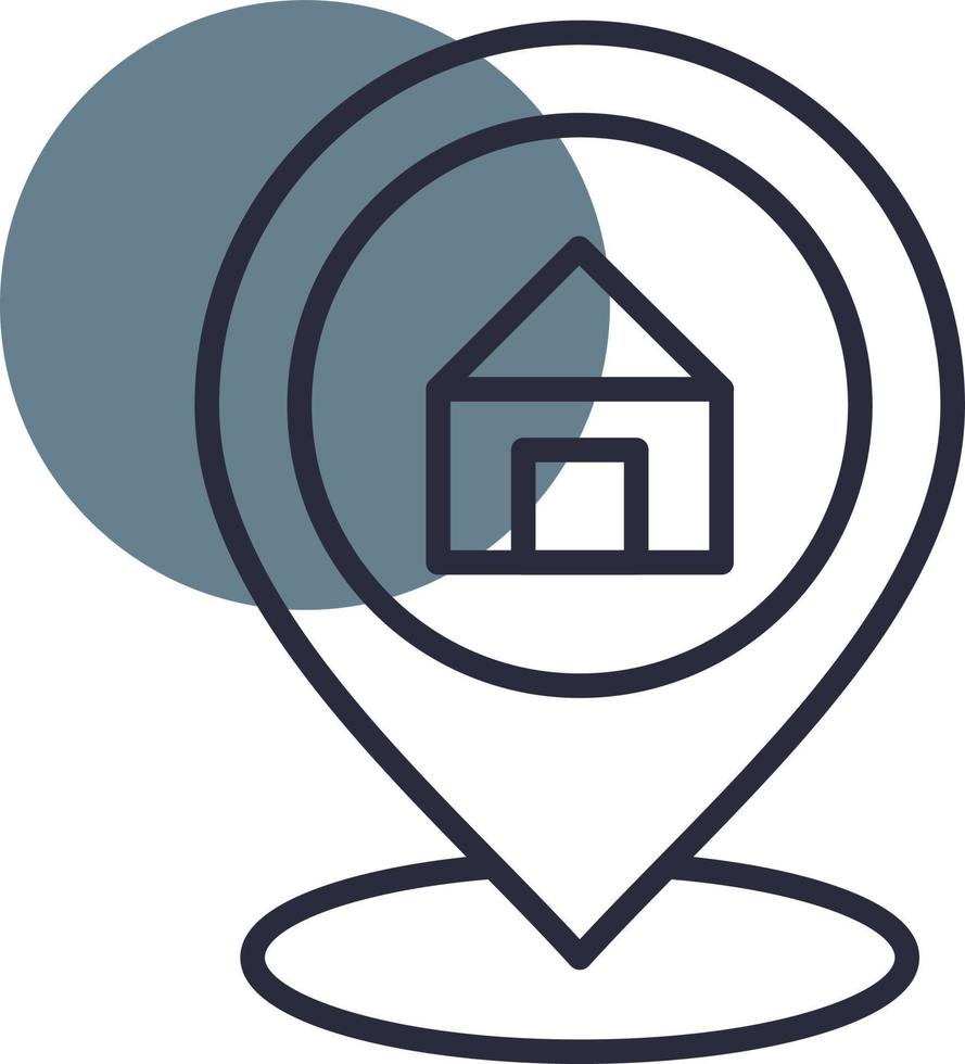 Immobilienstandort kreatives Icon-Design vektor