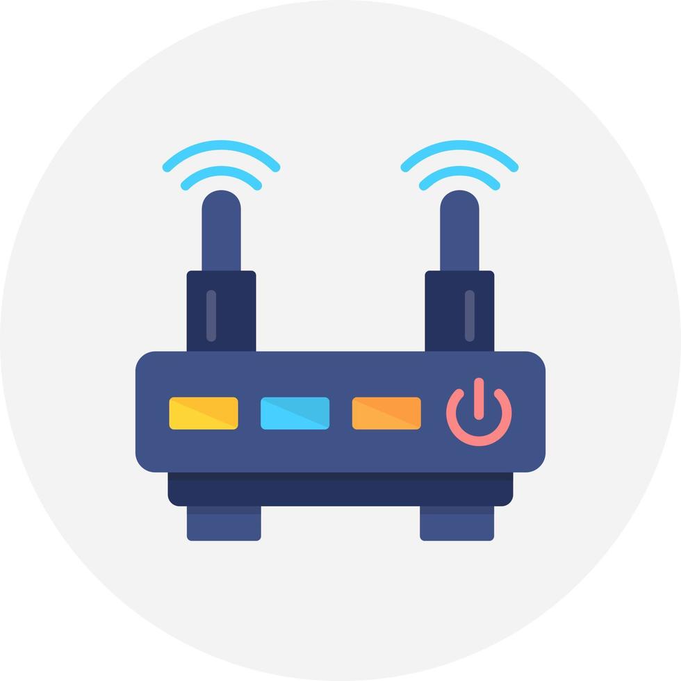 WLAN-Router kreatives Icon-Design vektor