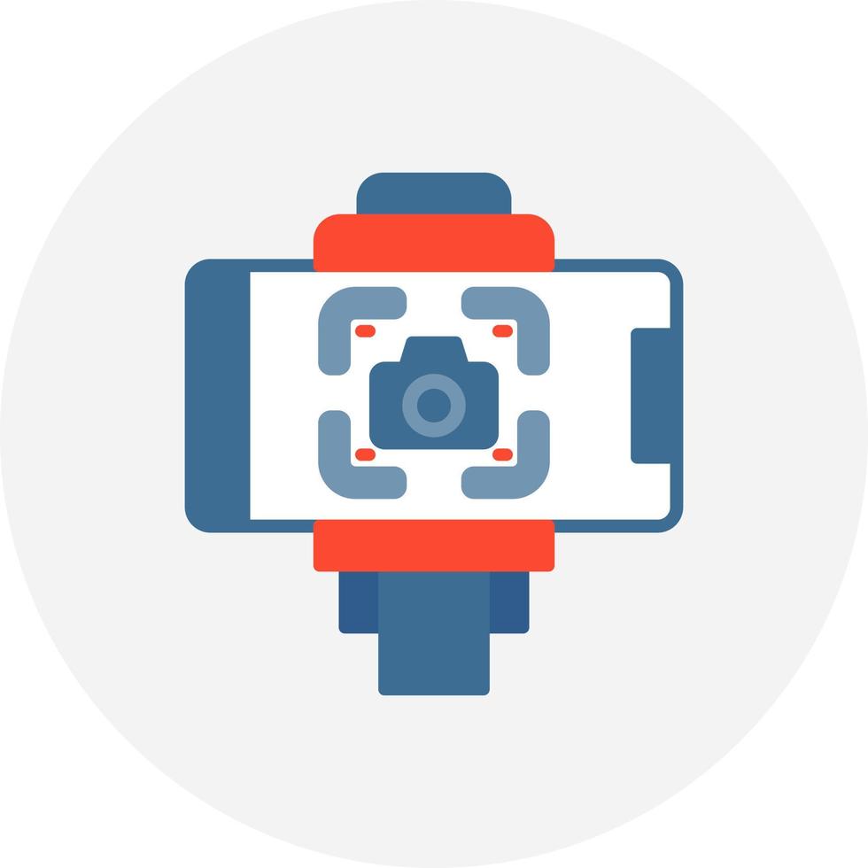 Selfie-Stick kreatives Icon-Design vektor