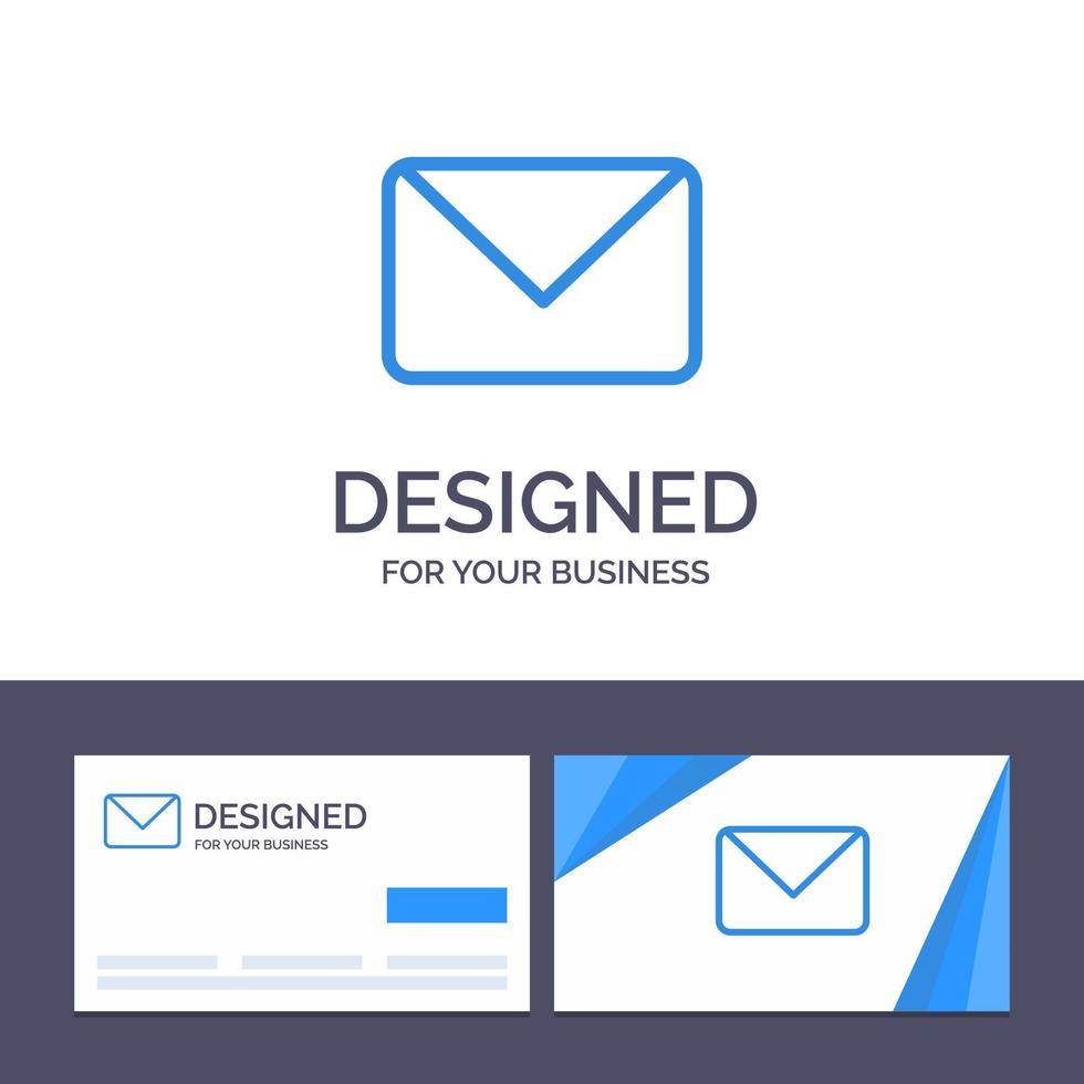 kreativ företag kort och logotyp mall Twitter post SMS chatt vektor illustration