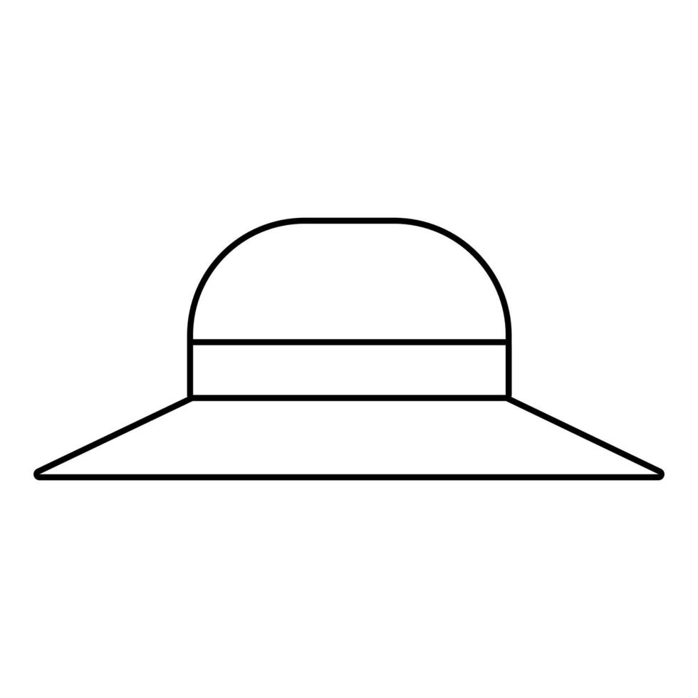 Hutvektordesign mit Linien, die zum Ausmalen geeignet sind vektor
