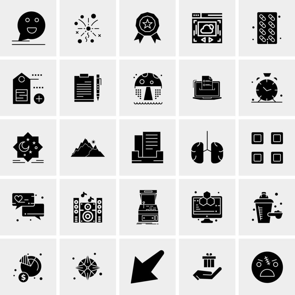 25 universelle Business-Icons Vektor kreative Icon-Illustration zur Verwendung in Web- und Mobilprojekten