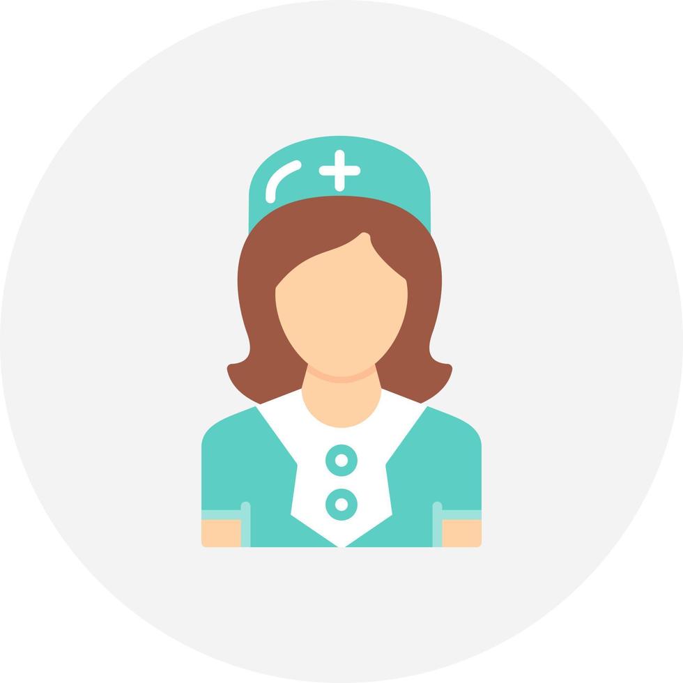 Krankenschwester kreatives Icon-Design vektor