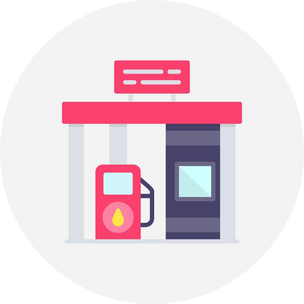 gas station kreativ ikon design vektor