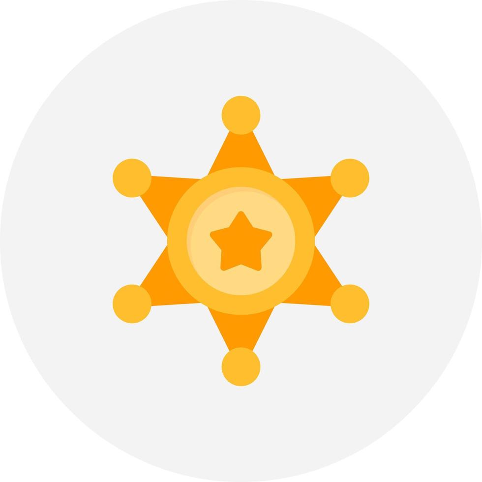 Sheriff kreatives Icon-Design vektor