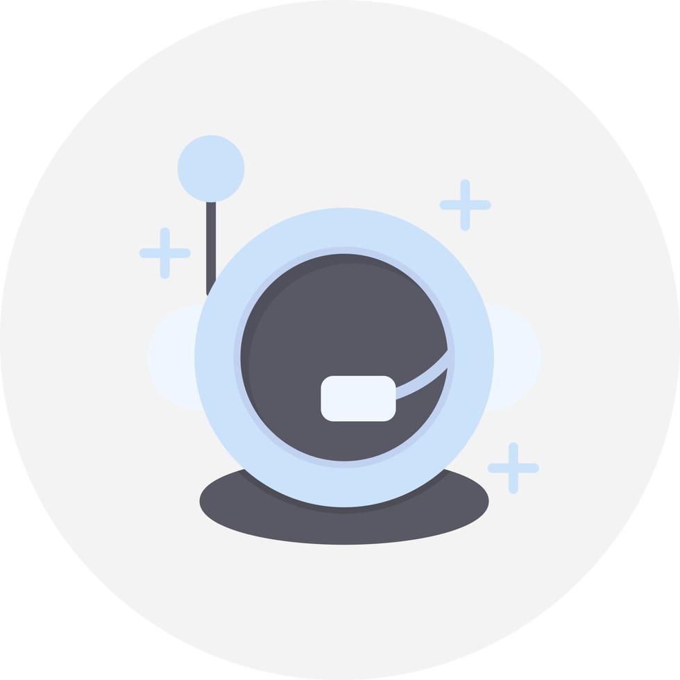 Astronautenhelm kreatives Icon-Design vektor