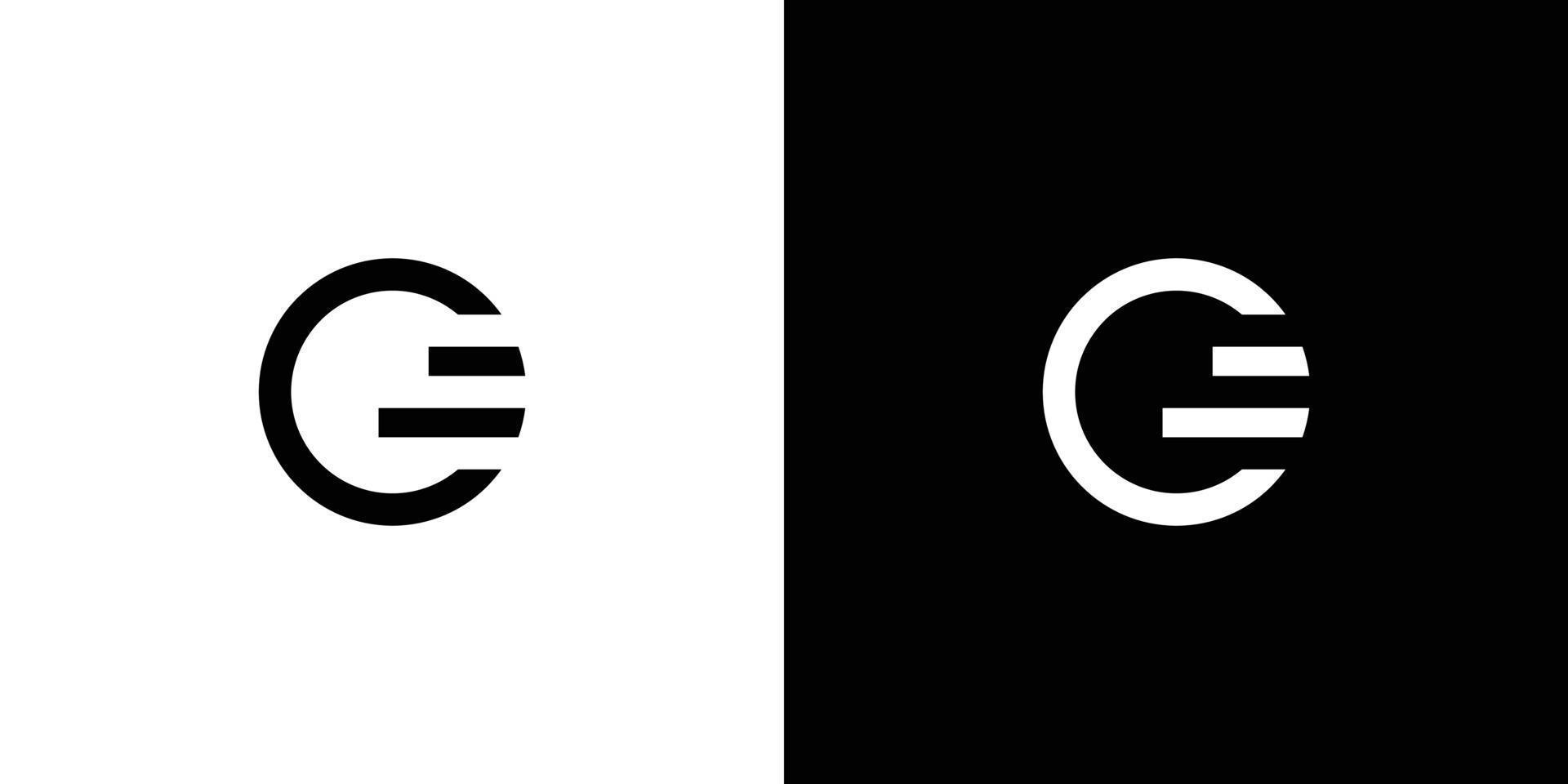 abstrakt g brev första trappsteg logotyp abstrakt design enkel och modern vektor