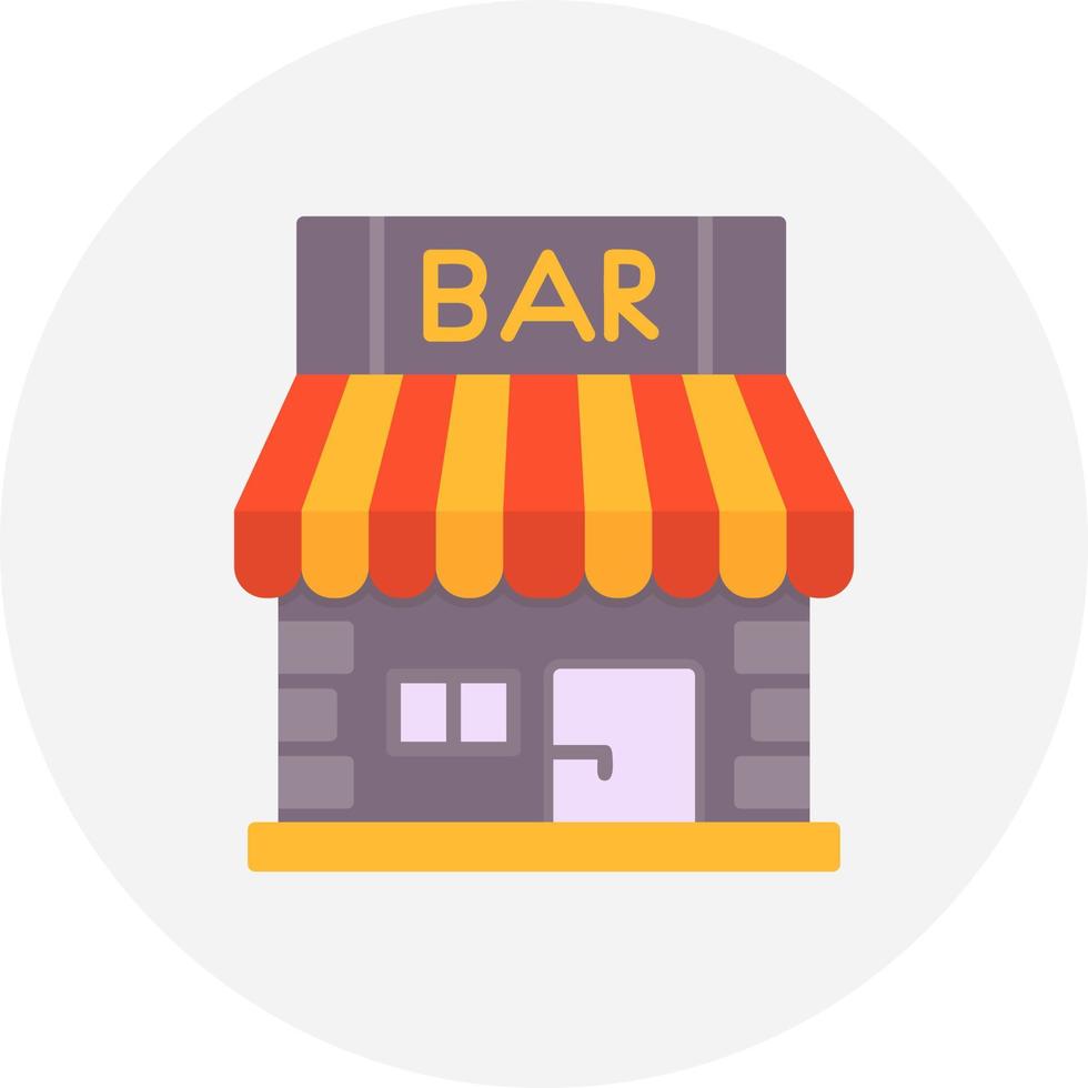 Bar-Shop kreatives Icon-Design vektor