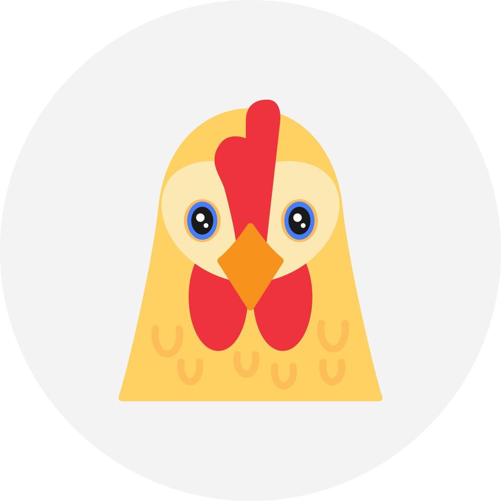 Huhn kreatives Icon-Design vektor